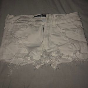 White festival shorts